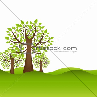 Background With Trees