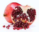 One and half of pomegranate