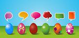 Social media painted Easter egg set