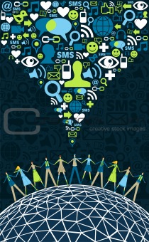 Social media people around the world