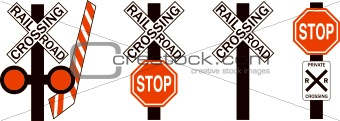 U.S. Railroad Crossing Signs