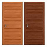 two wooden closed doors