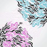 Abstract hand drawn flow background.