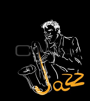 the saxophone player 