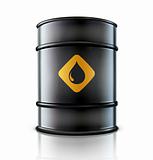 Metal oil barrel