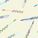 Seamless wallpaper the medical glass mercury thermometer