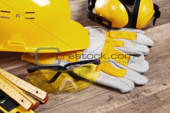 Safety gear kit close up 