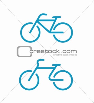 Simple bicycle icons