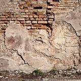 Aged brickwall
