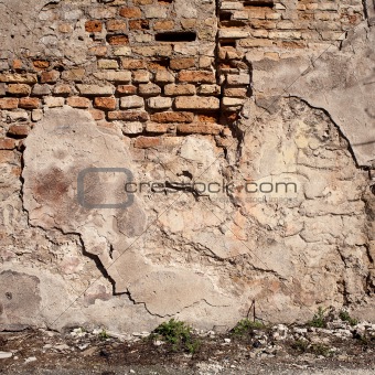 Aged brickwall
