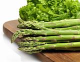 Asparagus And Salad Leaves