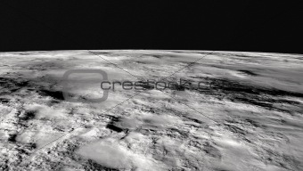 the lunar surface