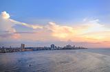 Havana cityscape at sunset