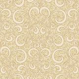 abstract beige flourish floral swirl seamless background pattern