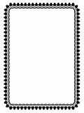 simple black calligraph ornamental decorative frame pattern