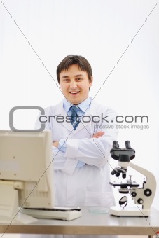 Portrait of medical doctor in laboratory