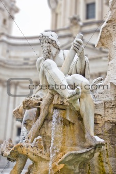 Fountain of the Four Rivers, Rome  (Italy).