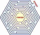 Hexagonal Maze - Labyrinth