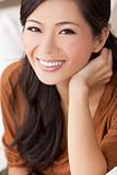Beautiful Happy Young Asian Chinese Woman or Girl