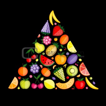 Fruit pyramid for your design