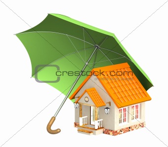House and umbrella