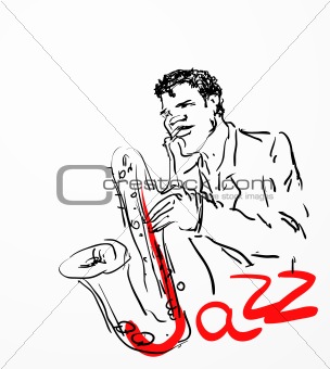 the saxophone player 