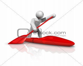Canoe Sprint 3D symbol