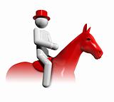 Equestrian Dressage 3D symbol