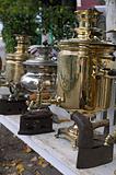 Antique samovars and irons