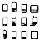 Various cell phones
