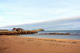 The beach in North Berwick in Scotland 