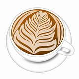 Cup of Latte Espresso Drink Illustration