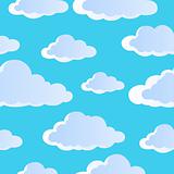 Seamless background with clouds 4