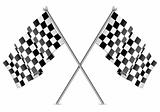 Racing Checkered Flags Finish