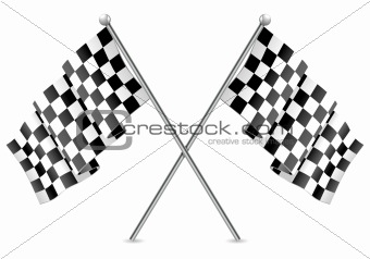 Racing Checkered Flags Finish