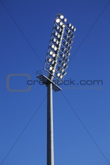  Stadium lights on a sports field