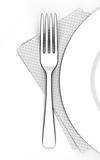 Fork near a plate