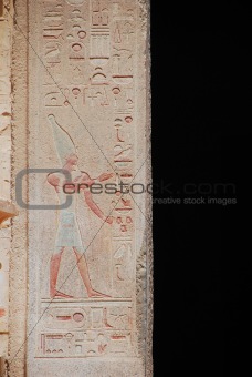 hieroglyphics in stone