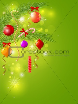 green Christmas background