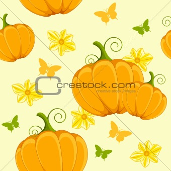 seamless with pumpkin
