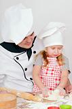 chef with girl