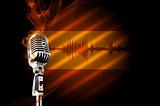 MIcrophone with flame