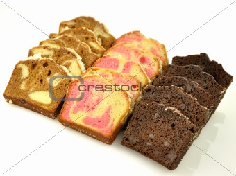 sliced loaf cake assortment 