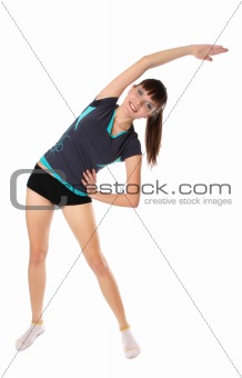 girl in gymnastic poses
