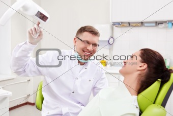 The patient at the dentist