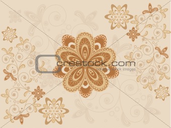 Graphic Flowers Background