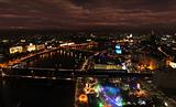 London Thames night panorama