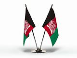 Miniature Flag of Afghanistan (Isolated)