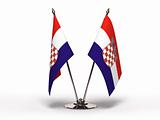 Miniature Flag of Croatia (Isolated)