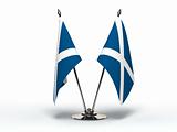 Miniature Flag of Scotland (Isolated)